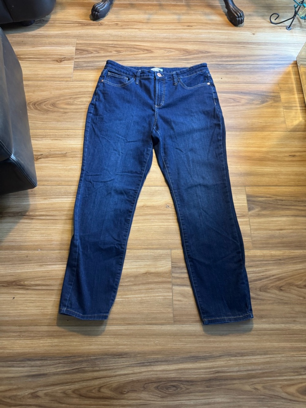 LC Lauren Conrad Dark Blue Straight-Leg Jeans